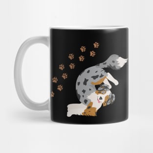 Australian shepherd dog cute pattern Mug